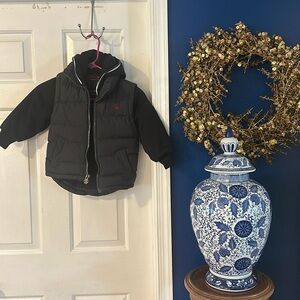 Unisex J. Whistler 1973 Engineering Freedom Black Cold Weather Jacket Size 3T